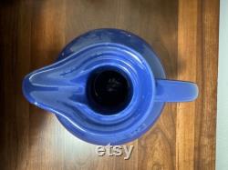 1930s Cobalt Blue Homer Laughlin Fiesta Carafe With Original Cork Lid-Rare