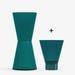 33oz Glassware Carafe And 10 Oz Tumbler Set In Teal