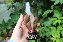 6 pcs. Set Carafe Glass Jug Wine Glasses Smoked Glass 30s Art Deco