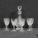 A Beautiful Antique Carafe And Six Small Glasses