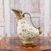 Amazing Porcelain Carafe With Bronze Ornaments Carafe Duck Bottle Art Nouveau Vintage Porcelain Kitchen Decor Elegant Gift Idea