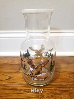 American Bald Eagle Glass Carafe with Lid