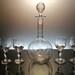 Antique Baccarat Carafe With 4 Port Glasses Ballon