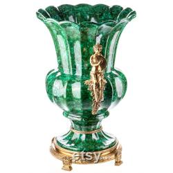 Antique Still Porcelain with bronze Art Nouveau Vase , Gift, Home deco