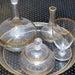 Baccarat- Antique Set Night Service 19th French Blowned Crystal Gilded 5 Pieces