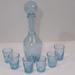 Biot Carafe And Glass Blown Glass Vintage Collection