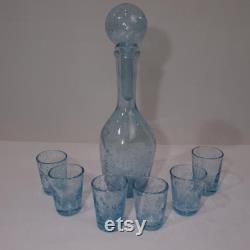 BIOT carafe and glass blown glass vintage collection