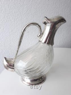 BMF Carafe Duck Decanter Crystal Glass Carafe Cold Duck Tin BMF