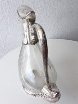 BMF Carafe Duck Decanter Crystal Glass Carafe Cold Duck Tin BMF