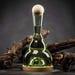 Bedside Carafe ''clear Vintage Green '' With Birch Wood Stopper And Base , Handcrafted Bohemian Crystal , Water Harmonizer