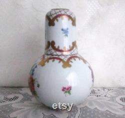 Bedside Water Carafe Tumbler and Cup Elios Italy Hand Painted Peint Main H F Vintage