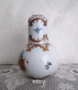 Bedside Water Carafe Tumbler and Cup Elios Italy Hand Painted Peint Main H F Vintage