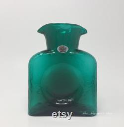 Blenko Glass Emerald Green 384 Water Bottle