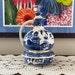 Blue Willow Carafe And Candle Warmer