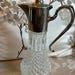 Carafe British Stunning Piece In Crystal And Silver Sheffield Very Elegant And Chic