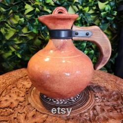 Carafe, Cladding McBean, El Patio Pottery, Wooden Handle, California Pottery, Barware, Kitchenware, Vintage
