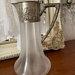 Carafe. Decant. Pitcher. Silver Metal Frame Glass. Rare. Vintage French.
