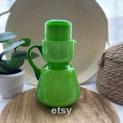 Carlo Moretti 1960 s Green Tumble Up Bedside Carafe Decanter