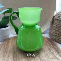 Carlo Moretti 1960 s Green Tumble Up Bedside Carafe Decanter