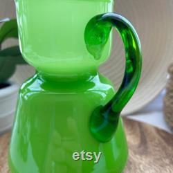 Carlo Moretti 1960 s Green Tumble Up Bedside Carafe Decanter