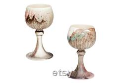 Ceramic Wine Carafe, Wine Carafe Set, Wine Set Ceramic, Handmade Ceramic Carafe, Ceramic Goblets, Wine Decanter, Carafe Set, Pottery Goblets