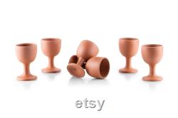 Ceramic Wine Glasses with Carafe, Pottery Decanter with Goblets, Terracotta Pitcher with Tumblers, Wine Cups for Lindsay