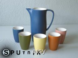 Ceramic jug and cup of the 50s