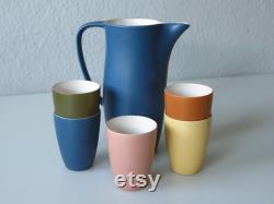 Ceramic jug and cup of the 50s