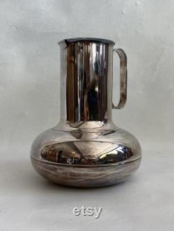 Christofle French Mid Century Modern Silver Plate Carafe