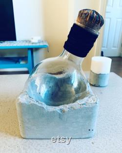 Concrete Carafe Decanter, wine decanter gin decanter cocktail concrete glass decanter industrial