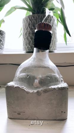 Concrete Carafe Decanter, wine decanter gin decanter cocktail concrete glass decanter industrial