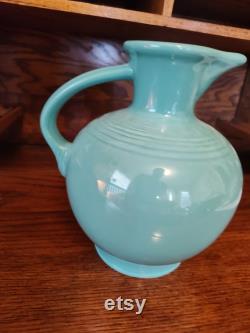 Contemporary turquoise Fiestaware open carafe