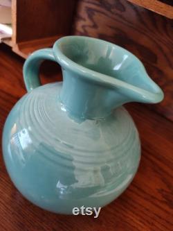 Contemporary turquoise Fiestaware open carafe