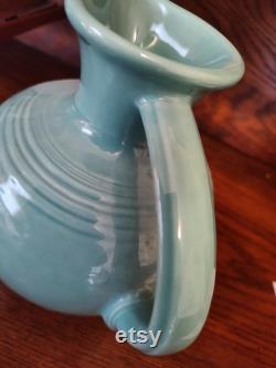 Contemporary turquoise Fiestaware open carafe