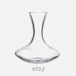 Crystal Blown Carafe Handmade Clear Glass Carafe Bedside Tapered Water Carafe Carafe for Whiskey and Wine For Mother's Day Gift