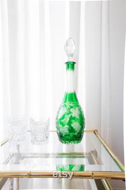 Crystal Carafe in Green Color