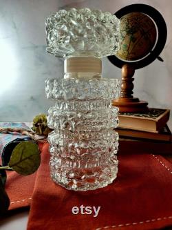 Crystal glass carafe 1970s