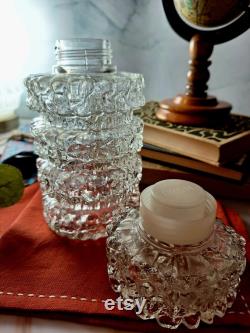 Crystal glass carafe 1970s