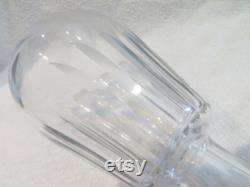 Crystal wine decanter Baccarat size shuttle 1960 1970 french crystal wine decanter