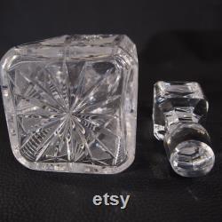 Cut crystal whiskey decanter vintage