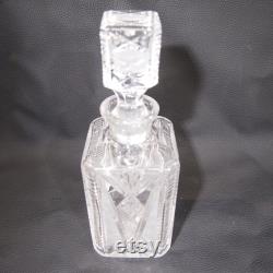 Cut crystal whiskey decanter vintage