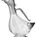 Decanted Decanter Carafe Daisy, Precious Silver-plated Elements, Height 26 Cm, Filling Quantity 0.9 Liters
