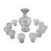 Decanter Set 10 Vintage Glasses