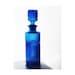 Empoli Genie Bottle Italian Art Glass Swirl Pattern In Blue