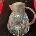 English Cut Glass Crystal And Silver Plate Lemonade Pitcher, Pimms Or Water Jug C.1900