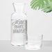 Engraved Drink More Water Bedside Carafe And Glass Set Perfect Gift For Hydration, Nightstand Essential, Home Decor