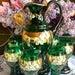 Exceptional Moser Murano Glass Emerald Green Gold Gilded Raised Enamel Flowers Pitcher Wine Or Water