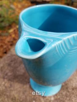 Fiesta pitcher, turquoise blue pitcher