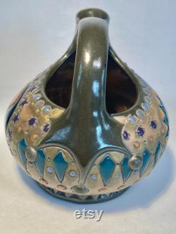Flawless Antique Imperial Amphora Austria Art Nouveau Wine Jug
