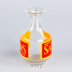 French Glass Carafe Advertising Salers Liqueur